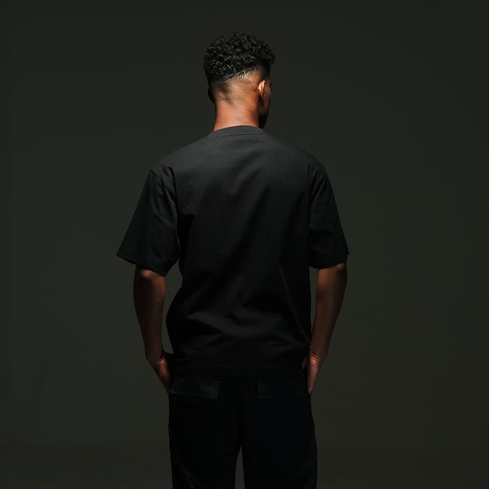 DAVIE JONES เสื้อยืดผู้ชาย Graphic Oversized Fit T-Shirt สีดำ ขาว WA0306 รูปที่ 3