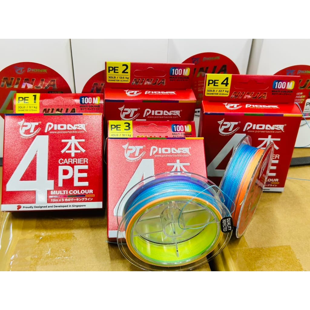 PE NINJA X4 100เมตร สี MULTIPLE COLOR รูปที่ 1