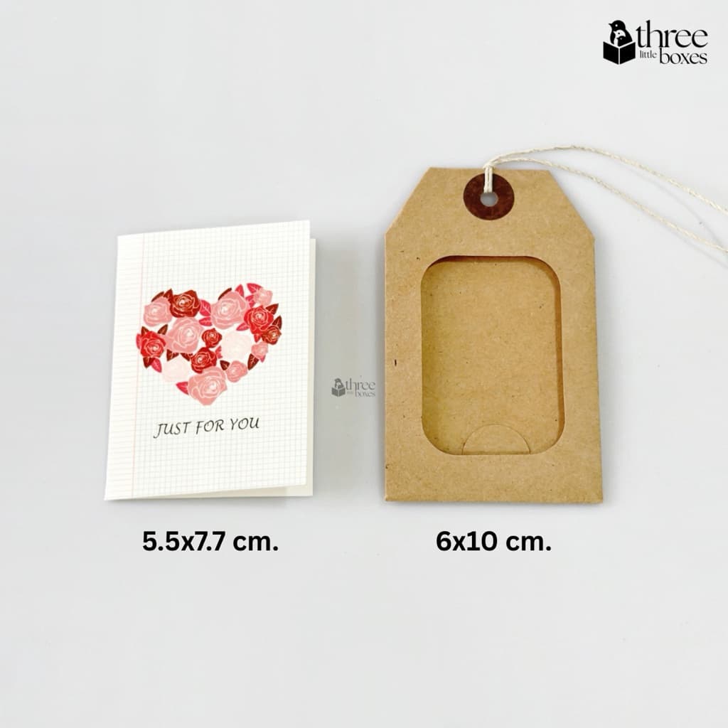 ป้ายแท็กการ์ด Tag card ป้ายห้อยของขวัญ ขนาด 6x10 cm. การ์ดอวยพร Gift card รูปที่ 6