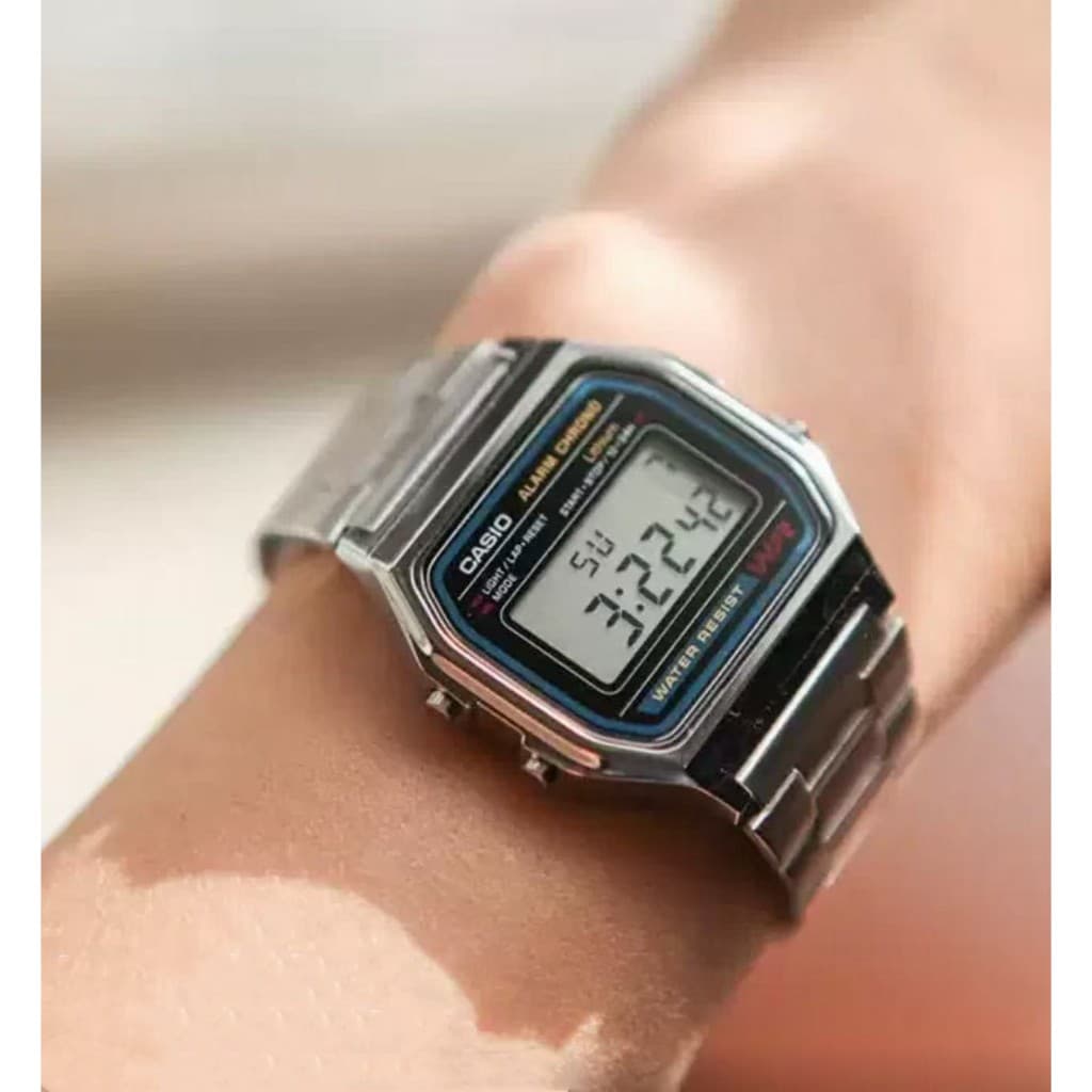 นาฬิกาดิจิทัลสแตนเลส รุ่น-158-สายสแตนเลส กระจกมิเนอรัล ขนาดหน้าปัด 34mm รูปที่ 2