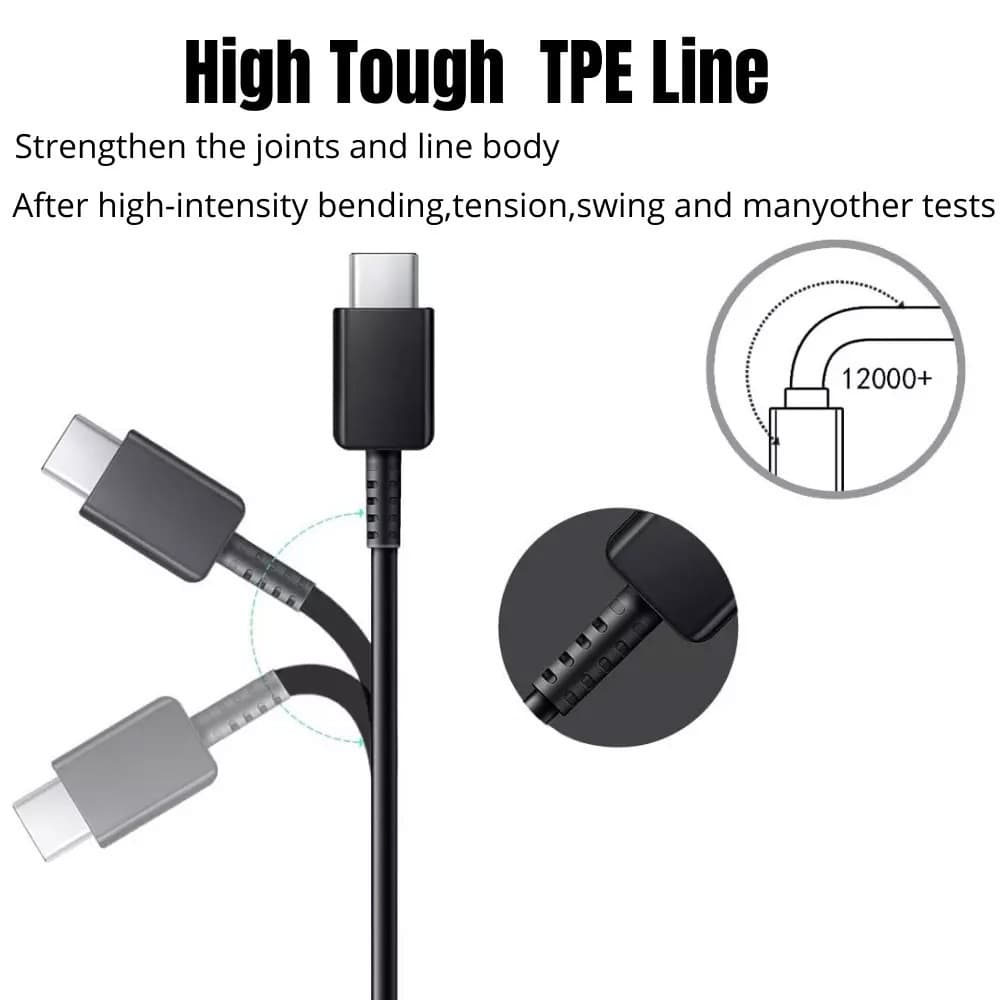 ชาร์จเร็วสุด ชุดชาร์จ 25W 45W 65W type C to TYPE-C cable รองรับรุ่น S21 S22 A70 A80 รูปที่ 3