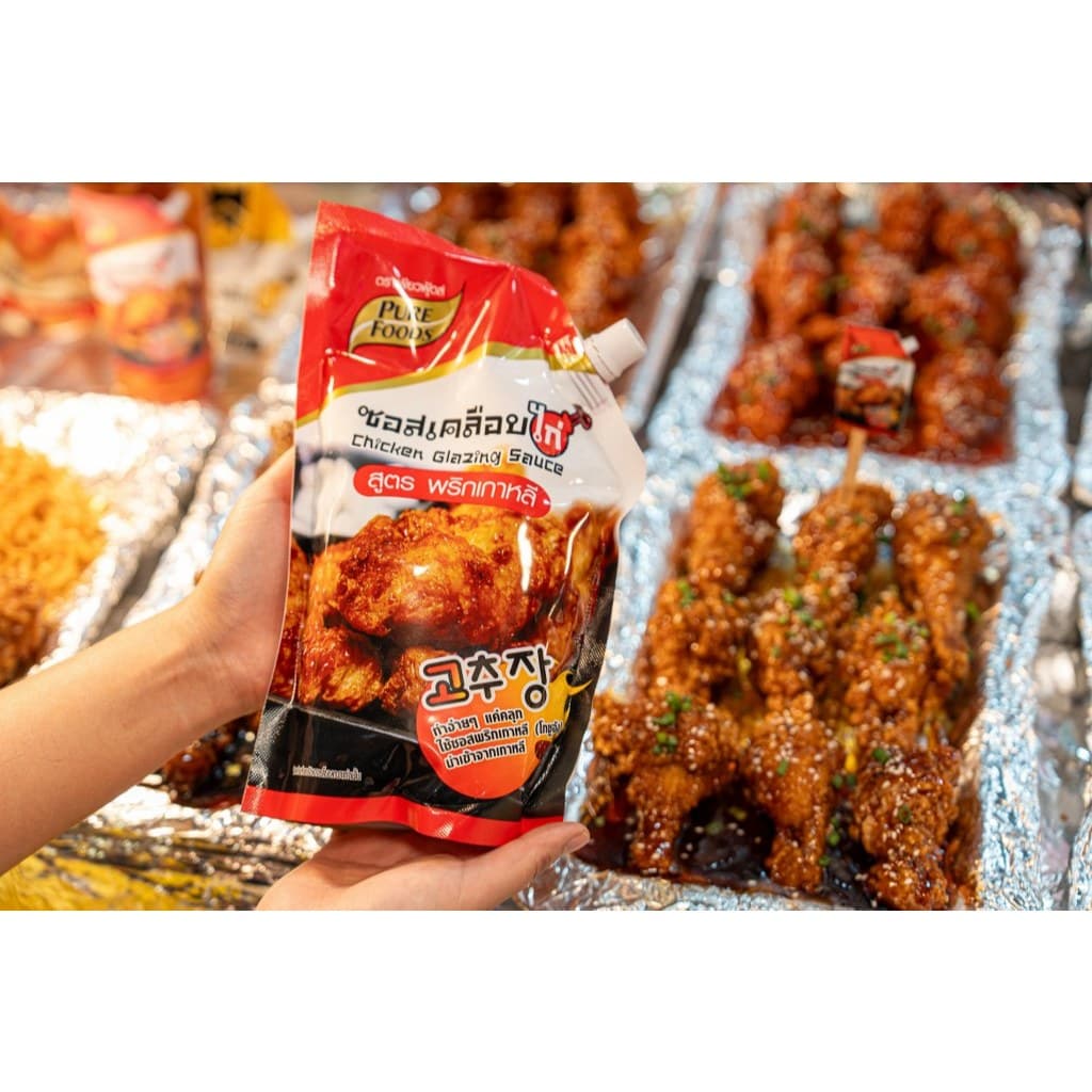 ซอสเคลือบไก่สูตรพริกเกาหลี 1000g ตรา เพียวฟู้ดส์ มีฮาลาล ซอสเกาหลี Chicken glazing รูปที่ 6