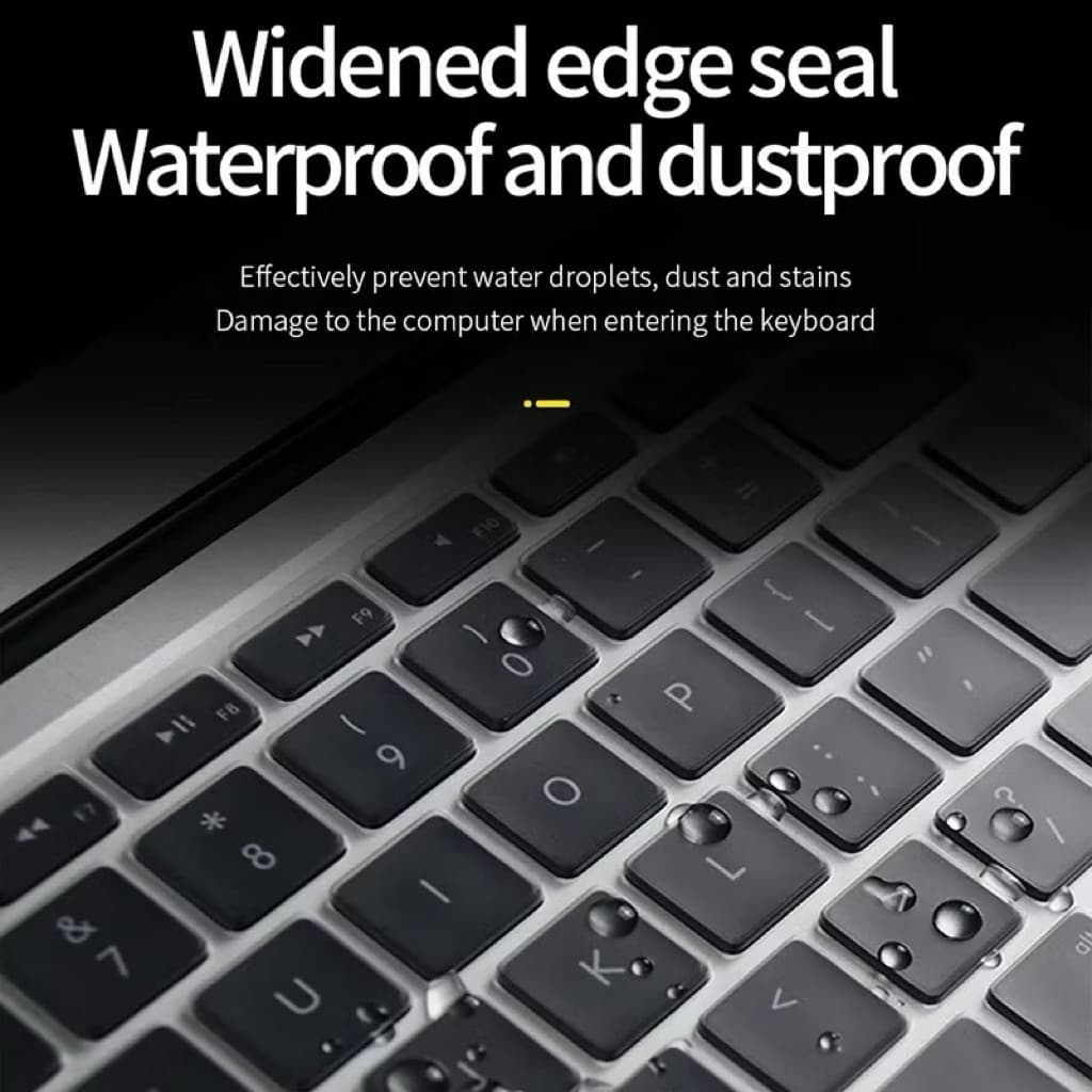 ซิลิโคนคีย์บอร์ดสำหรับ MacBook Neo 13 2026 Model A3404 With Touch ID สีดำพิมพ์ไทยENG ใสTPUไม่มีอักษร รูปที่ 5