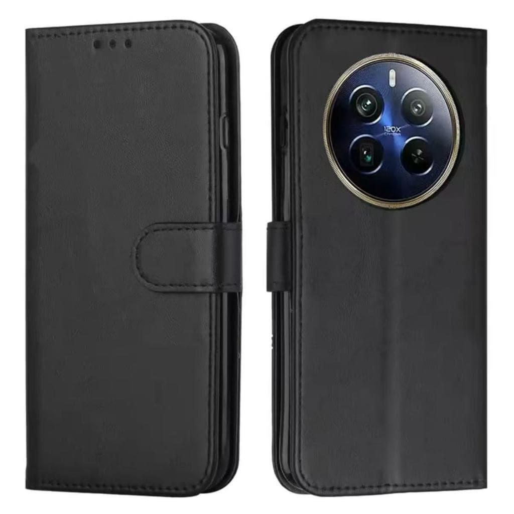 เคสแบบพับได้สำหรับ Oppo Realme 13 / Realme 12 12X 12Plus 12ProPlus เคสกระเป๋าหนัง ใส่บัตร ป้องกันโทรศัพท์ แม่เหล็กล็อค รูปที่ 2