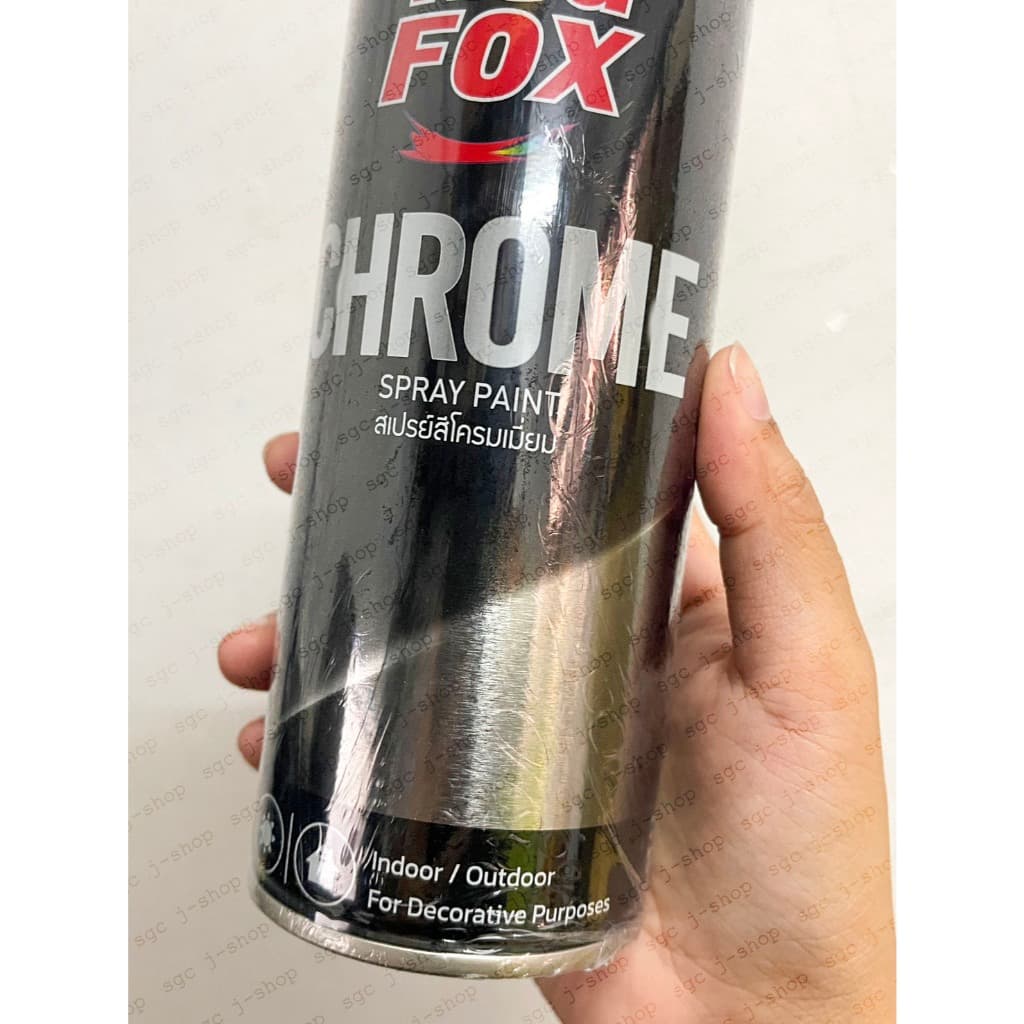 REDFOX สีสเปรย์ โครเมี่ยม Chrome Acrylic Spray Paint 255กรัม รูปที่ 4