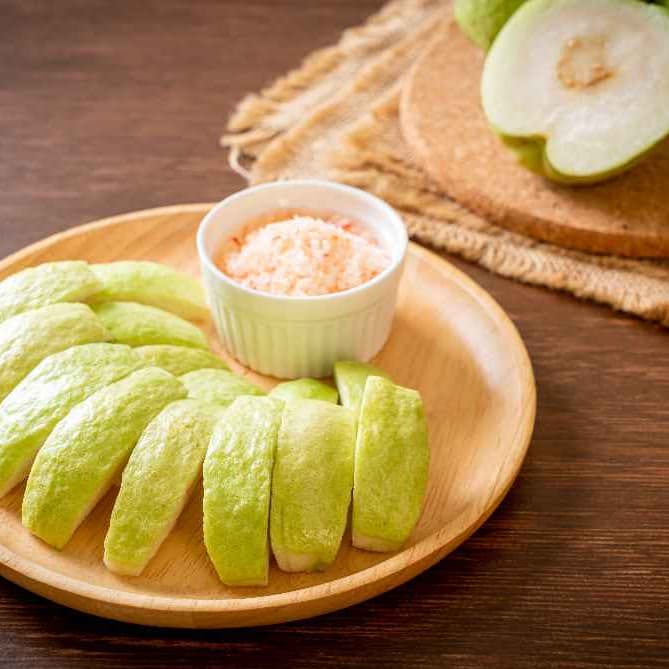 ฝรั่งกิมจู สดใหม่ จากสวน รสชาตหวาน กรอบ อร่อย ห่อกันกระแทกทุกลูก รูปที่ 3