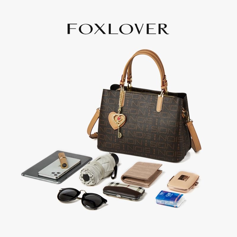 FOXLOVER กระเป๋าสะพายไหล่หนัง PU แฟชั่นสำหรับผู้หญิงพร้อมซิป กระเป๋าสะพายข้าง 2026 แบบใหม่ รูปที่ 5