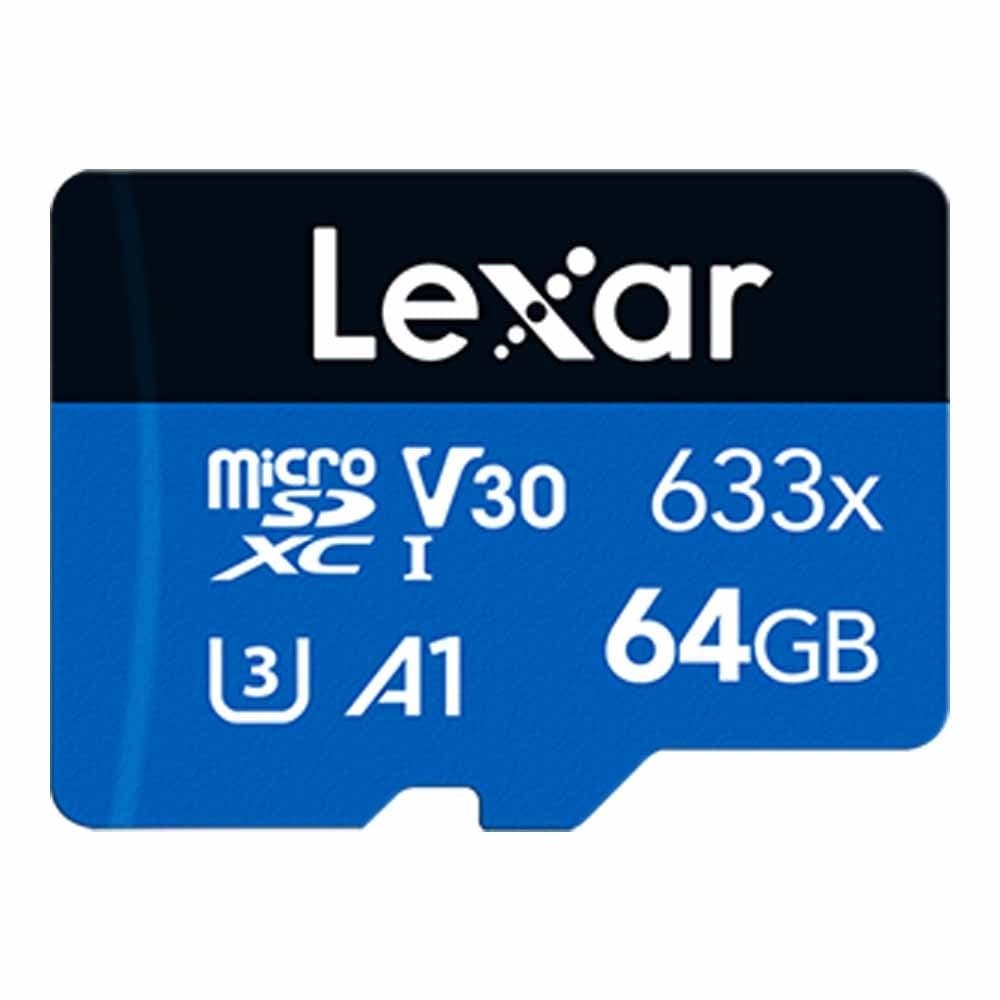 64 GB MICRO SD CARD LEXAR HIGH-PERFORMANCE 633X BLUE SERIES รูปที่ 3