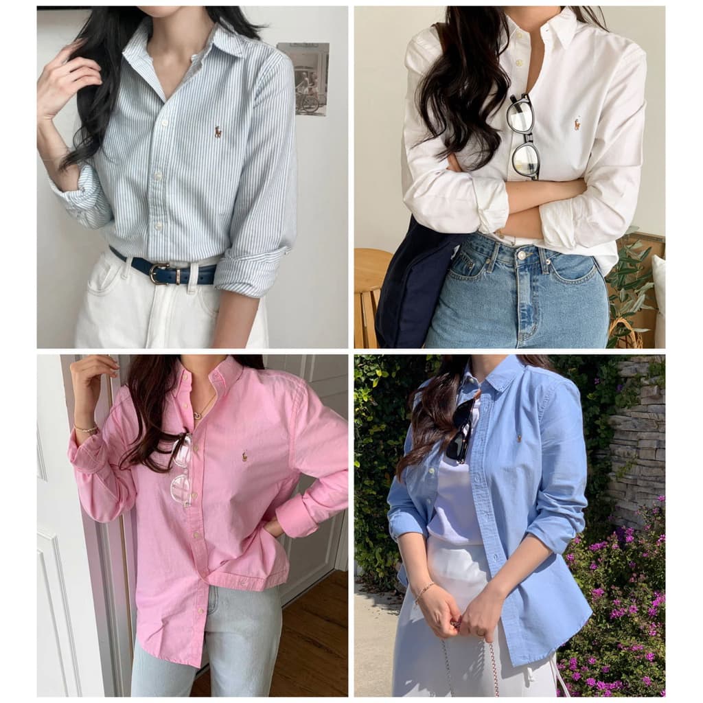 Ralph Lauren cotton oxford shirt รูปที่ 6