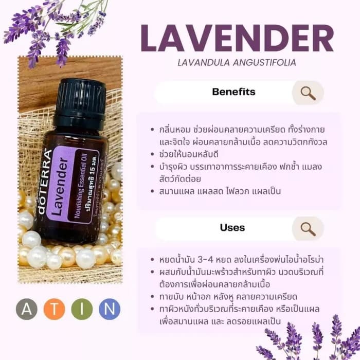 โดเตอร์ร่า doTERRA essential oil 15ml ลาเวนเดอร์/เปปเปอร์มินต์/ง่าย/มะนาว/เทอร์เมอร์ิก/ออนบอร์ด/ลูเคร์ รูปที่ 4