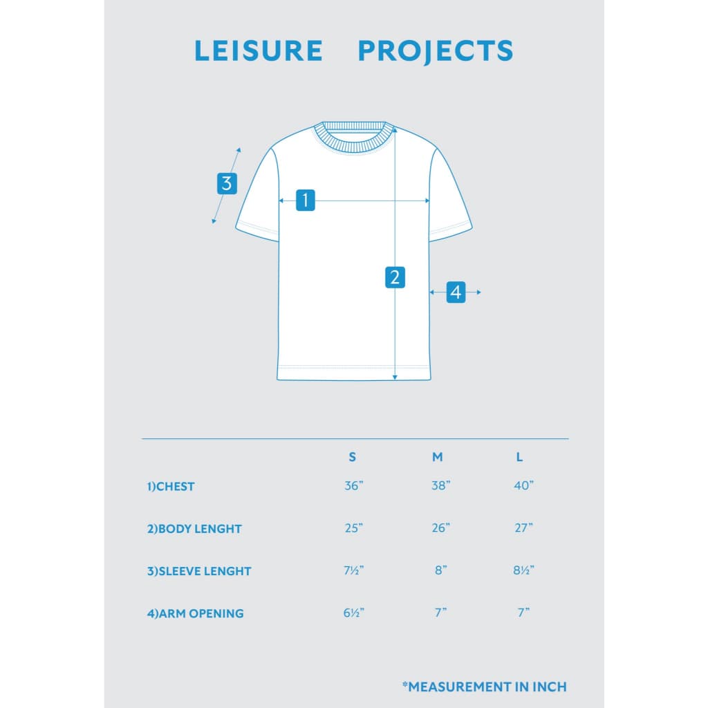 LEISURE LOGO SHORT SLEEVES T-SHIRT เสื้อเเขนสั้น ผ้าทอลายสลาฟ พิมพ์โลโก้ Leisure Projects รูปที่ 5