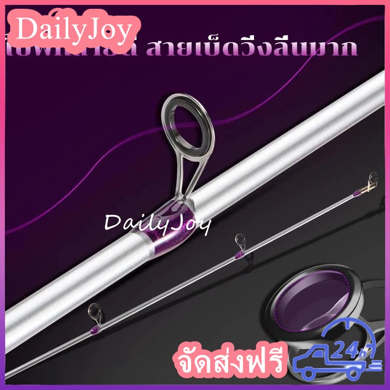 คันเบ็ดตกปลา น้ำหนักสาย 2-12LB น้ำหนักเหยื่อ 8-25G คันเบ็ดตกปลา ML ทำจากคาร์บอนไฟเบอร์ แข็งแรง ทนทาน คันเบ็ดตกปลา รูปที่ 5