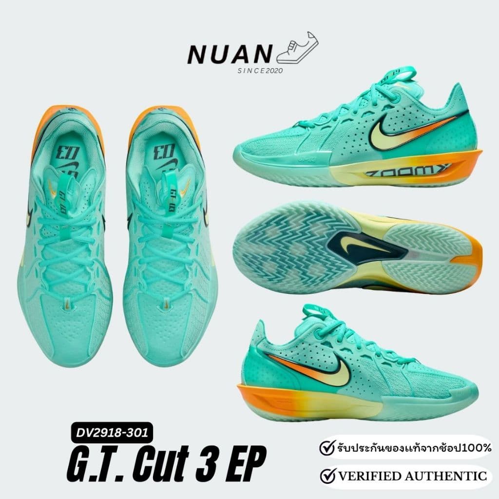 ลดเพิ่ม 15-20% ทักแชทรับโค้ดNike G.T. Cut 3 EP DV2918-007 , DV2918-301 ของแท้ ป้ายไทย รองเท้าบาส รูปที่ 7