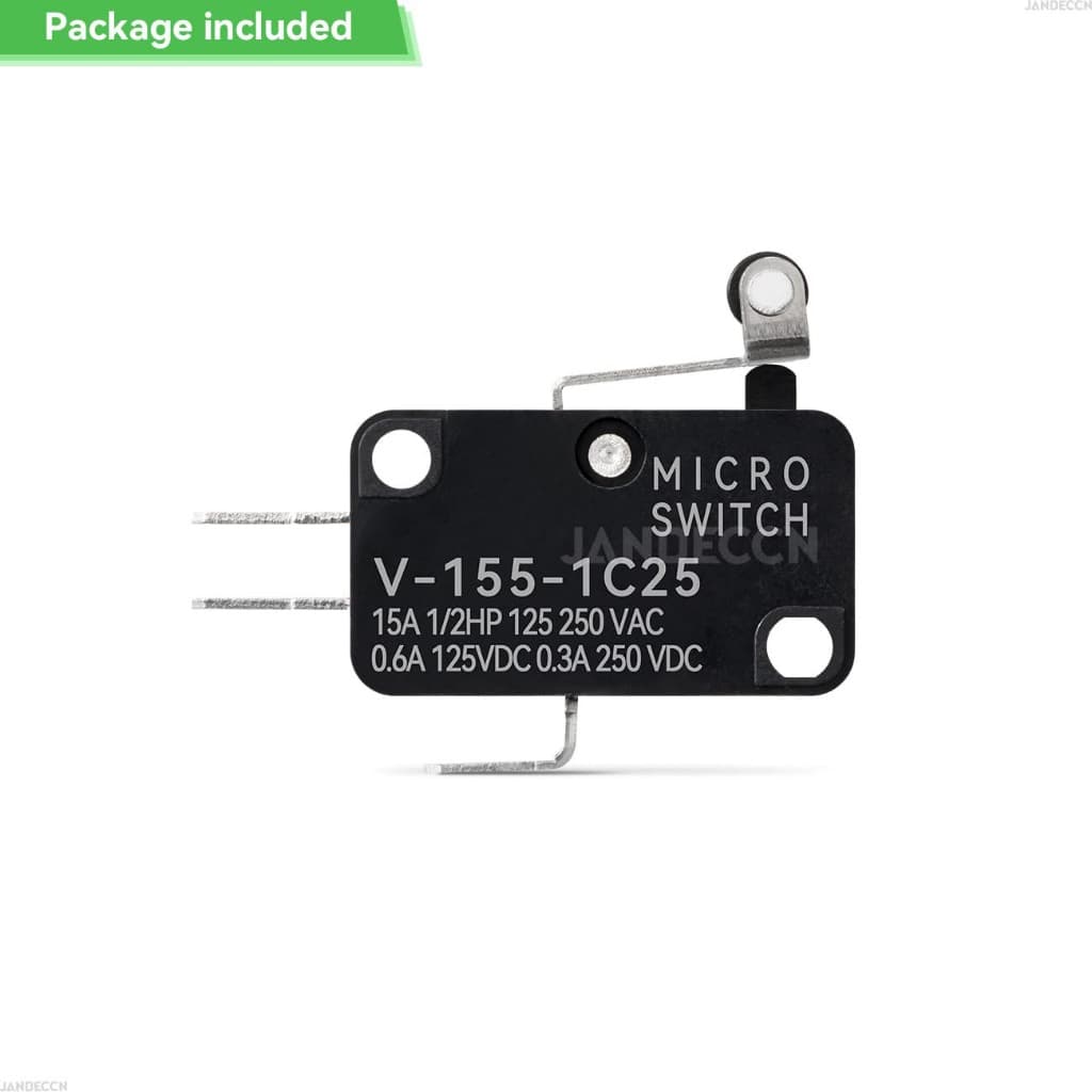 5 ชิ้น ลิมิต สวิตซ์ Micro Limit Switches Momentary Snap Action Limit Switch 16A 250V 125V SPST 16mm 52mm รูปที่ 8