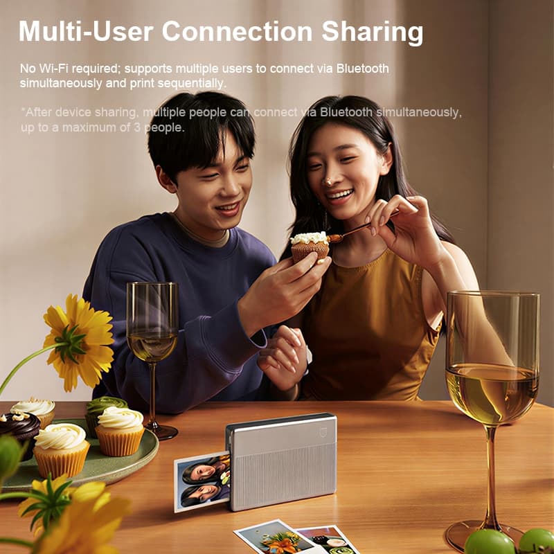 Xiaomi Portable Photo Printer 1S เครื่องพิมพ์ภาพพกพา เครื่องปริ้นรูป ไม่ต้องใช้หมึก รองรับวิดีโอ AR รูปที่ 4