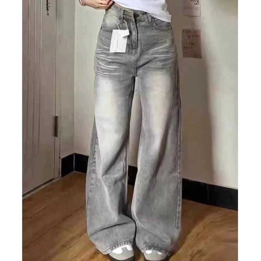 แบรนด์กางเกงยีนส์ทรงบาเรล baggy กางเกงสาวอวบ ดีไซน์คลาสสิก สำหรับผู้หญิงที่ต้องการสไตล์ที่มีความสบายและมั่นใจ รูปที่ 4