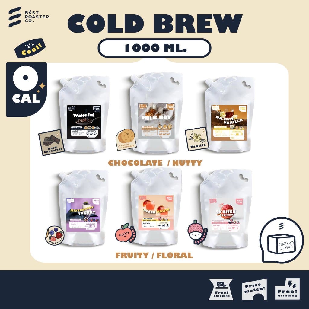 กาแฟสกัดเย็น หอม ละมุน เลือกระดับการคั่วได้ ง่าย สะดวก แค่เทแล้วดื่ม สดชื่น จัดส่งด่วนทุกวัน รูปที่ 2