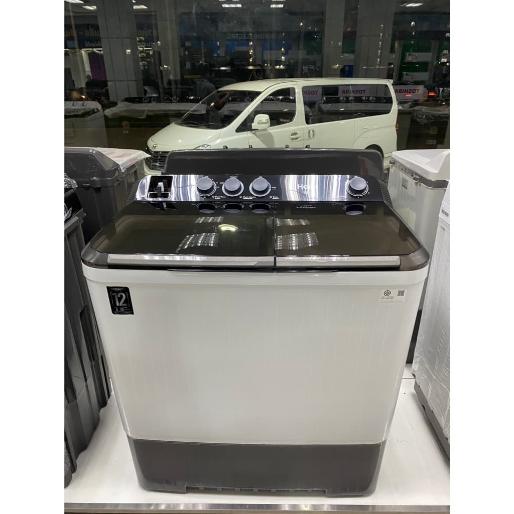 HAIER เครื่องซักผ้า 2 ถัง ขนาด 7.5 โล รุ่น HWM-TE75 รับประกันมอเตอร์ 12 ปี รูปที่ 2