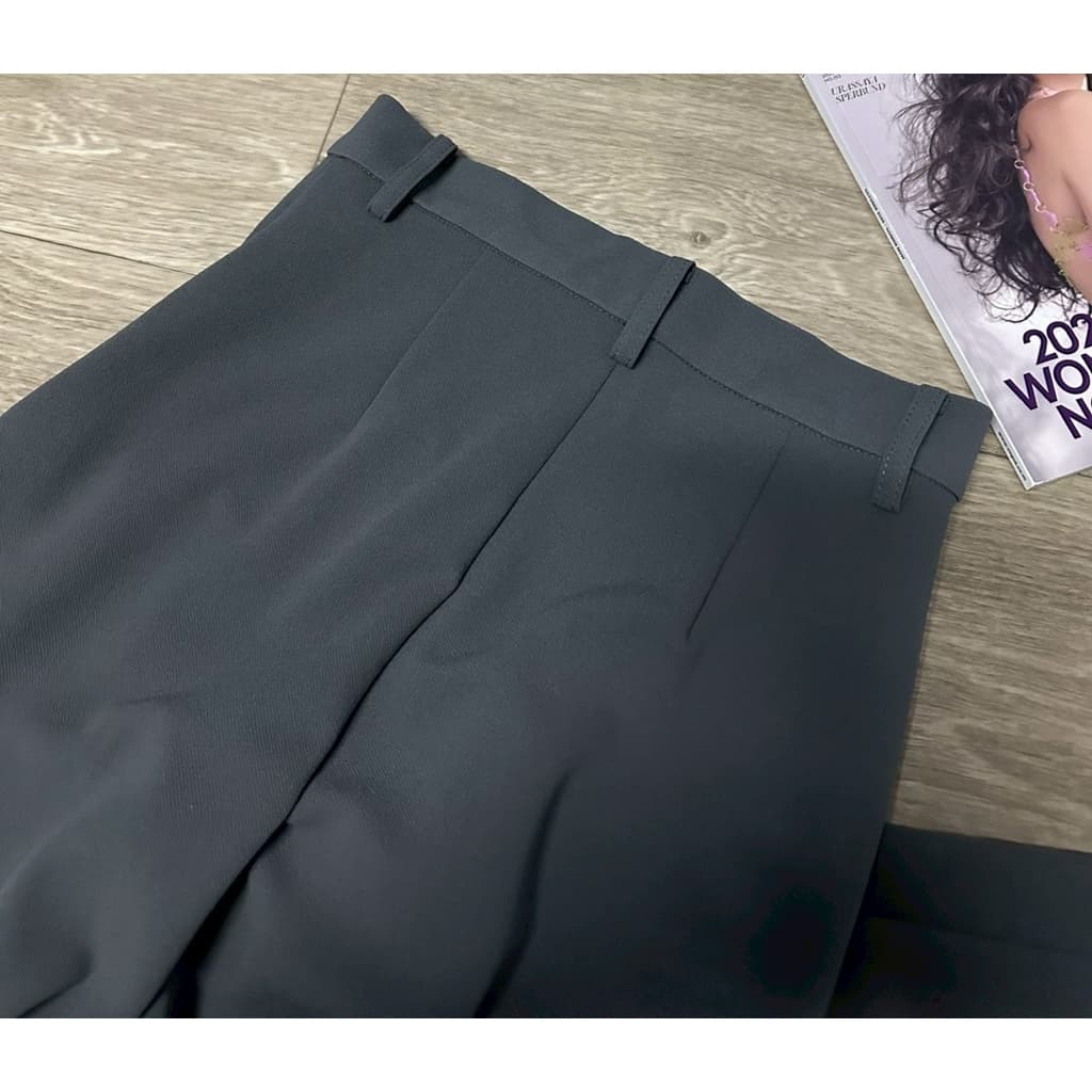 GLORIA JEANS Trousers กางเกงผ้าสีเทา เอวสูง ผ้ายืด งาสวย รูปที่ 3