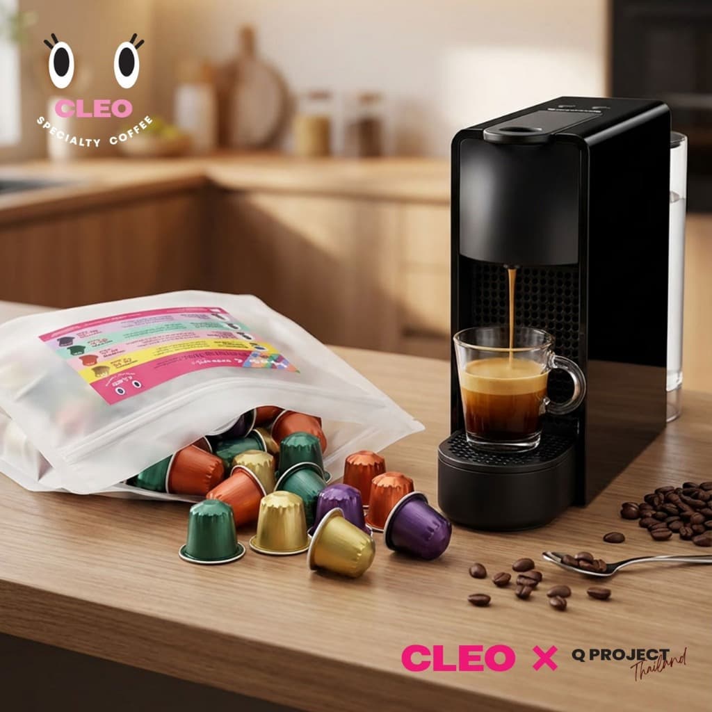 CLEO Specialty Coffee x Q Project Thailand- 48 coffee capsules Mixed Origin แคปซูลกาแฟพิเศษไทยแพ็คละ 48 แคปซูล รูปที่ 1