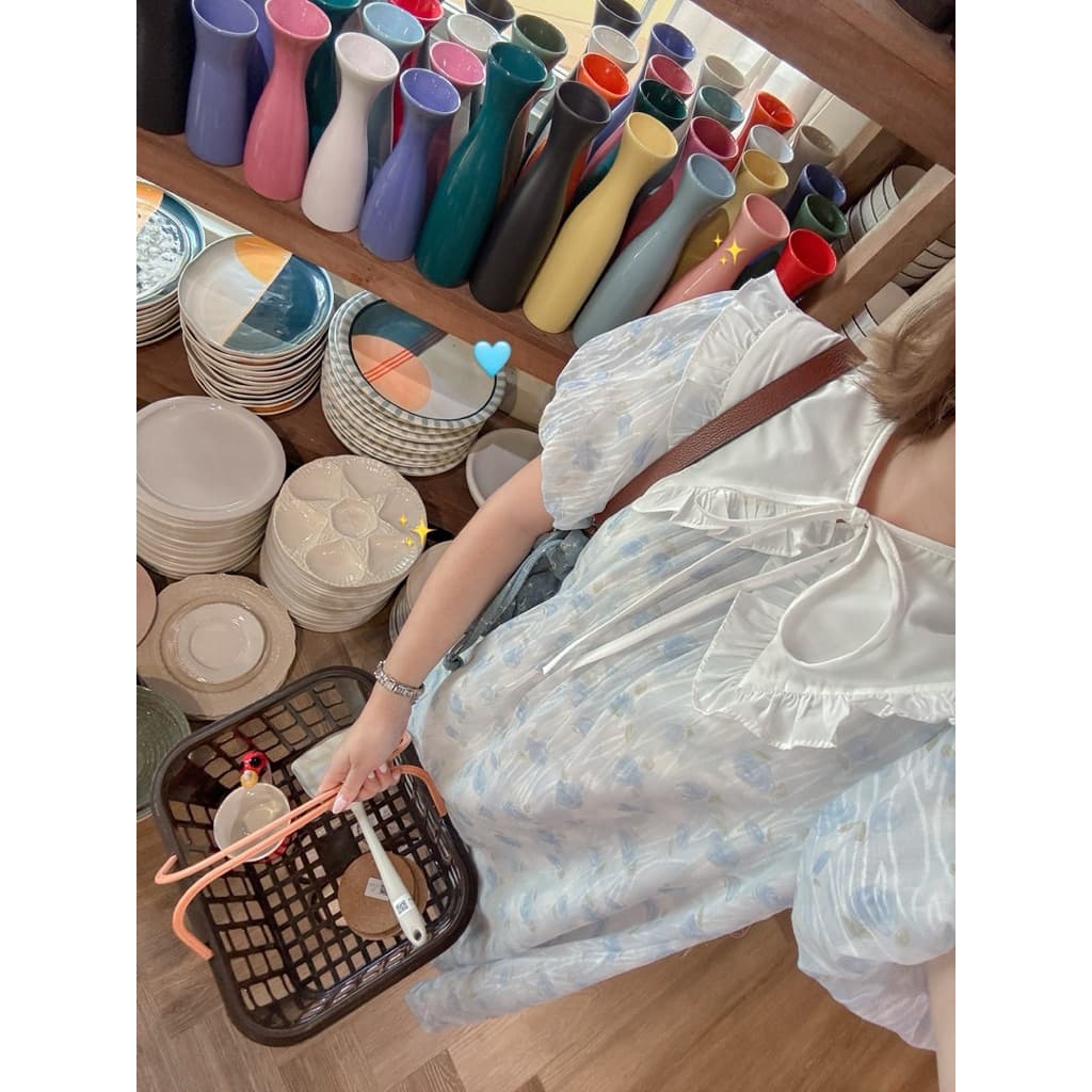 dress015- lollipop Set เดรสแขนบอลลูน+ปกคอบัว รูปที่ 9