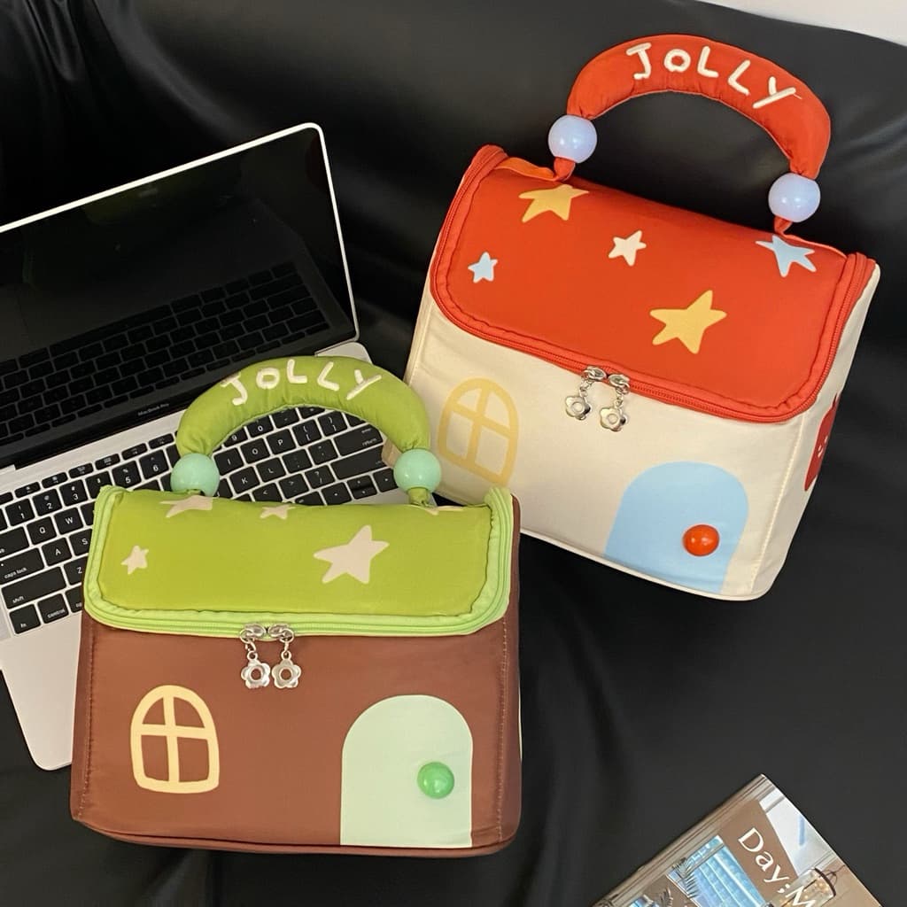 FABLEME - 𝗛𝗔𝗣𝗣𝗬𝗖𝗛𝗨𝗣𝗬 𝗕𝗔𝗚 กระเป๋าเครื่องสำอางค์ จุของได้เยอะ กระเป๋าจัดระเบียบ รูปที่ 3