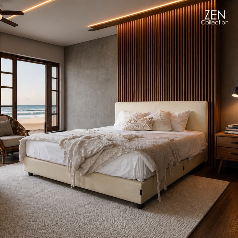 ZEN Collection เตียงนอน ฐานเตียง+หัวเตียง 6ฟุต 5ฟุต 3.5ฟุต NEW YORK Bedding Frame รับประกัน 2 ปี รูปที่ 4