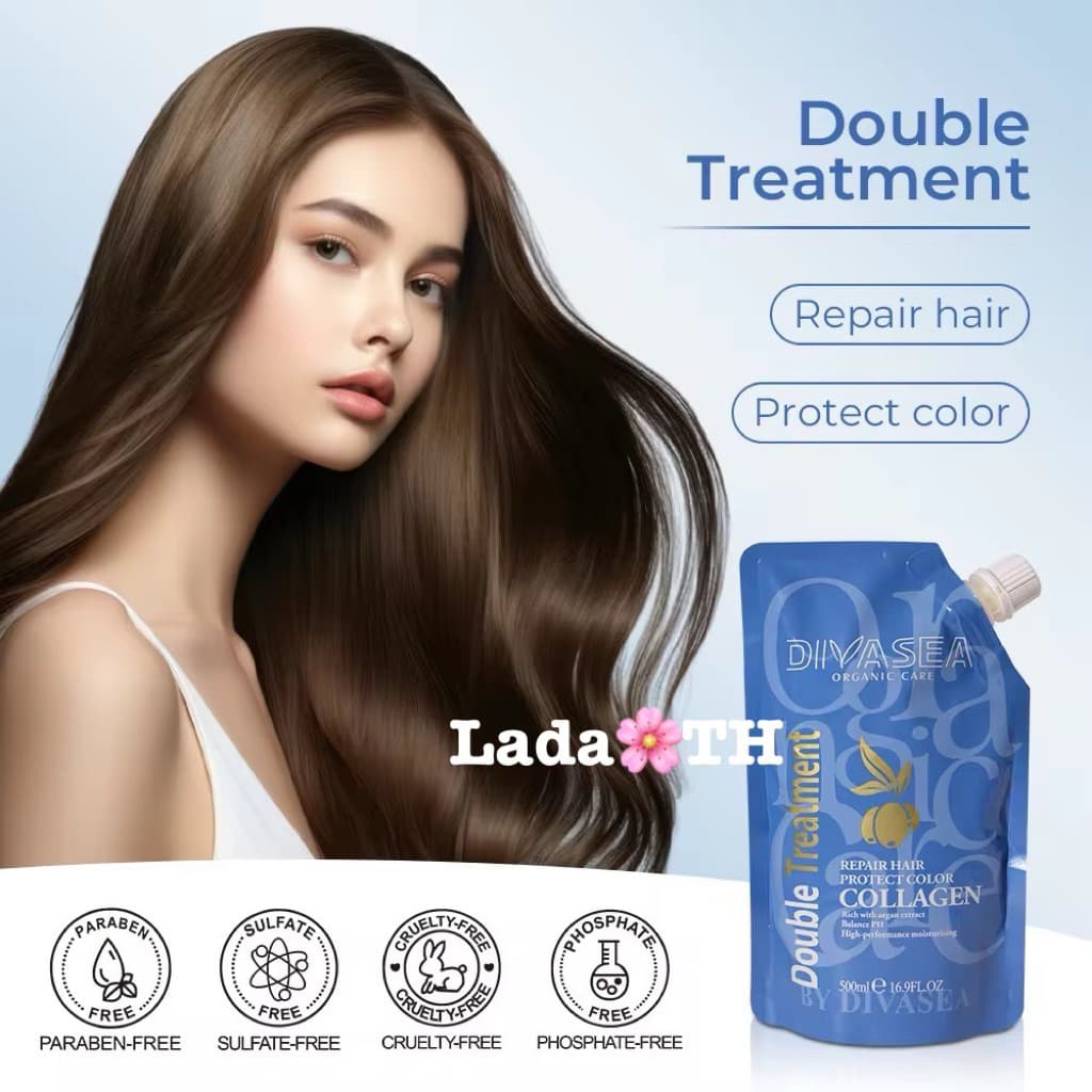 Divaseaทรีทเมนท์Double Treatment 500ml แพคเกจใหม่ รูปที่ 1