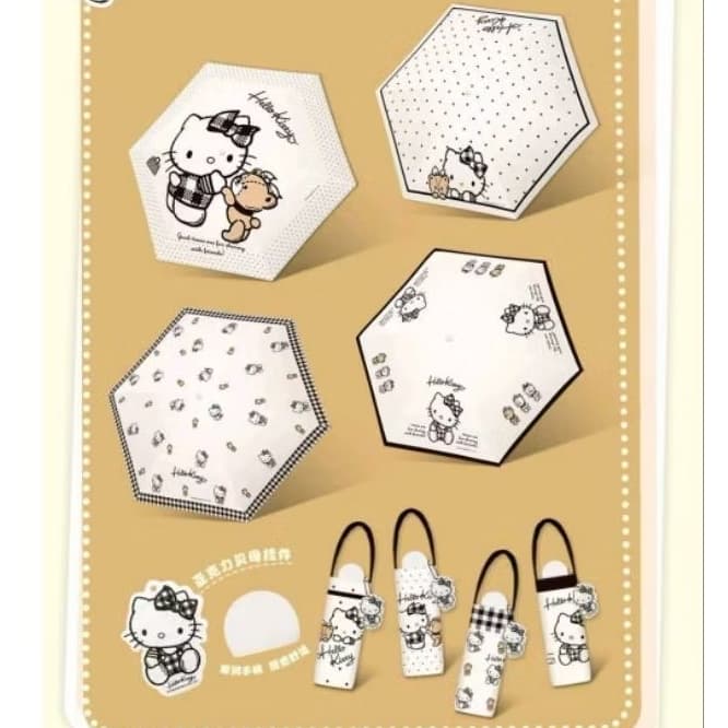 ร่มกางมือ แบบ 5 ตอน Sanrio สินค้าลิขสิทธิ์แท้ มีเคลือบกัน UV กันแดดกันฝน ขนาดเล็ก น้ำหนักเบา ราคา 329 บาท รูปที่ 8