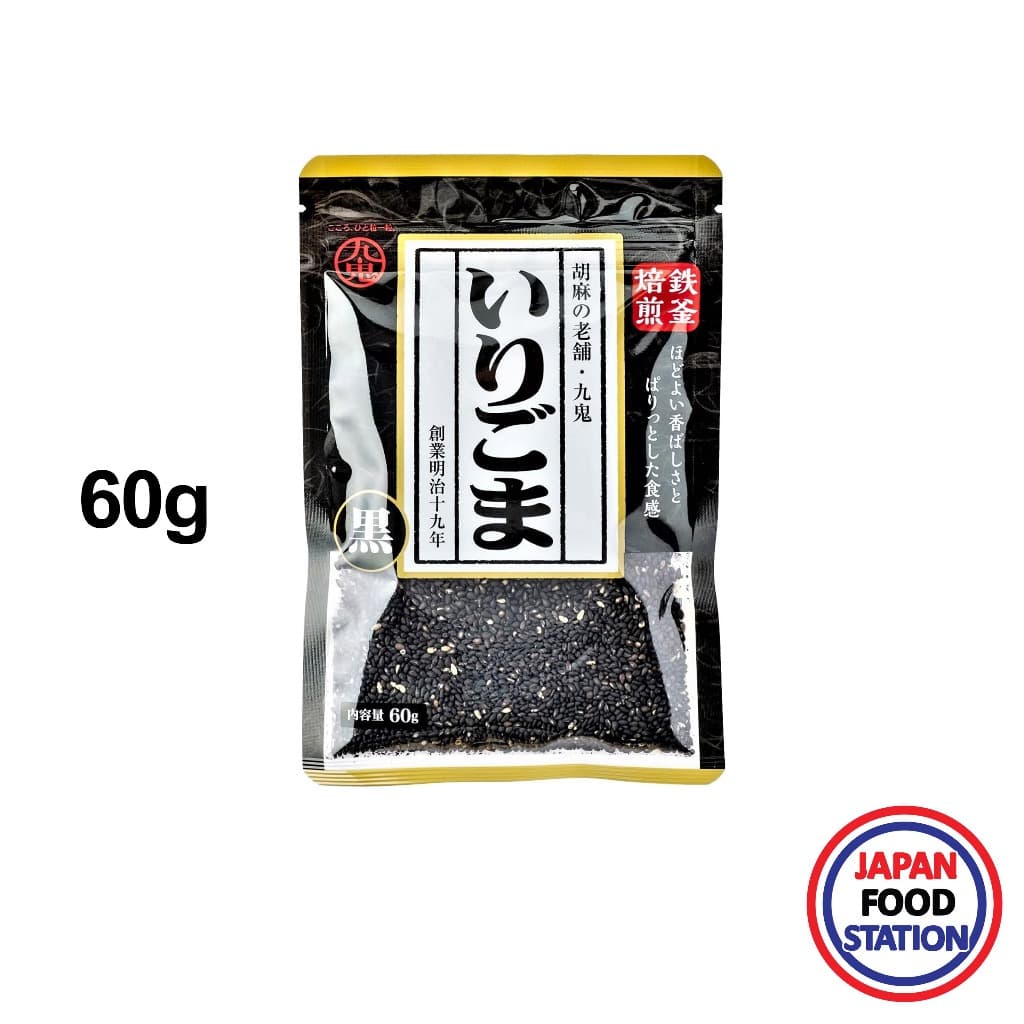 KUKI IRIGOMA KURO 60 G งาดำคั่ว ROASTED BLACK SESAME รูปที่ 1