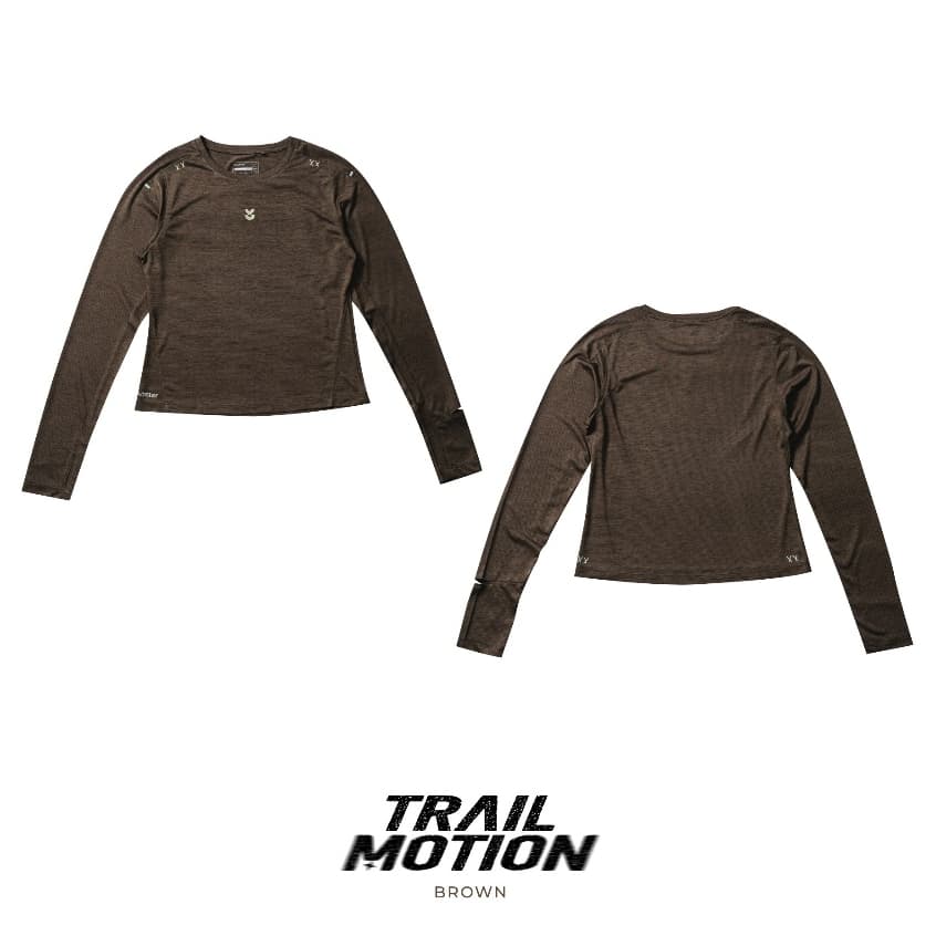yupster Women's TRAIL MOTION Running Long Sleeves เสื้อวิ่งของผู้หญิง แขนยาว รุ่นเทรลโมชั่น รูปที่ 5
