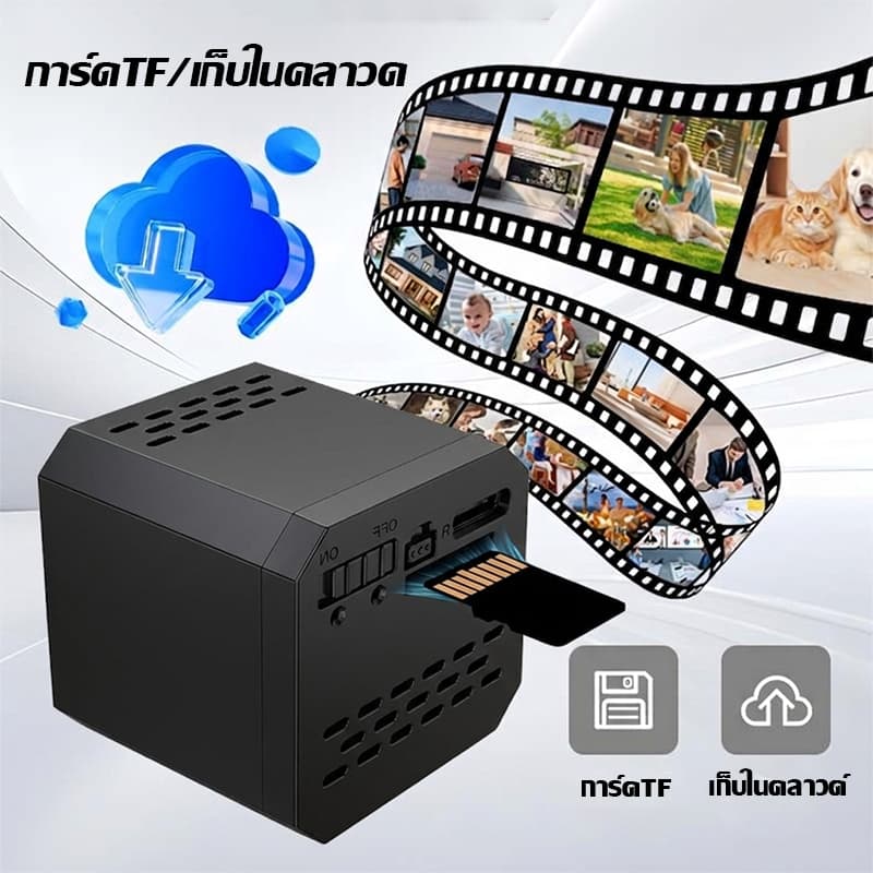 4K HDกล้องวงจรปิดจิ๋ว WIFIเล็กง่ายต่อการวาง โหมดกลางคืนอินฟราเรด สําหรับบ้าน กล้องวงจรปิดขนาดเล็ก ซ่กล้องจิ๋วไร้สาย รูปที่ 7