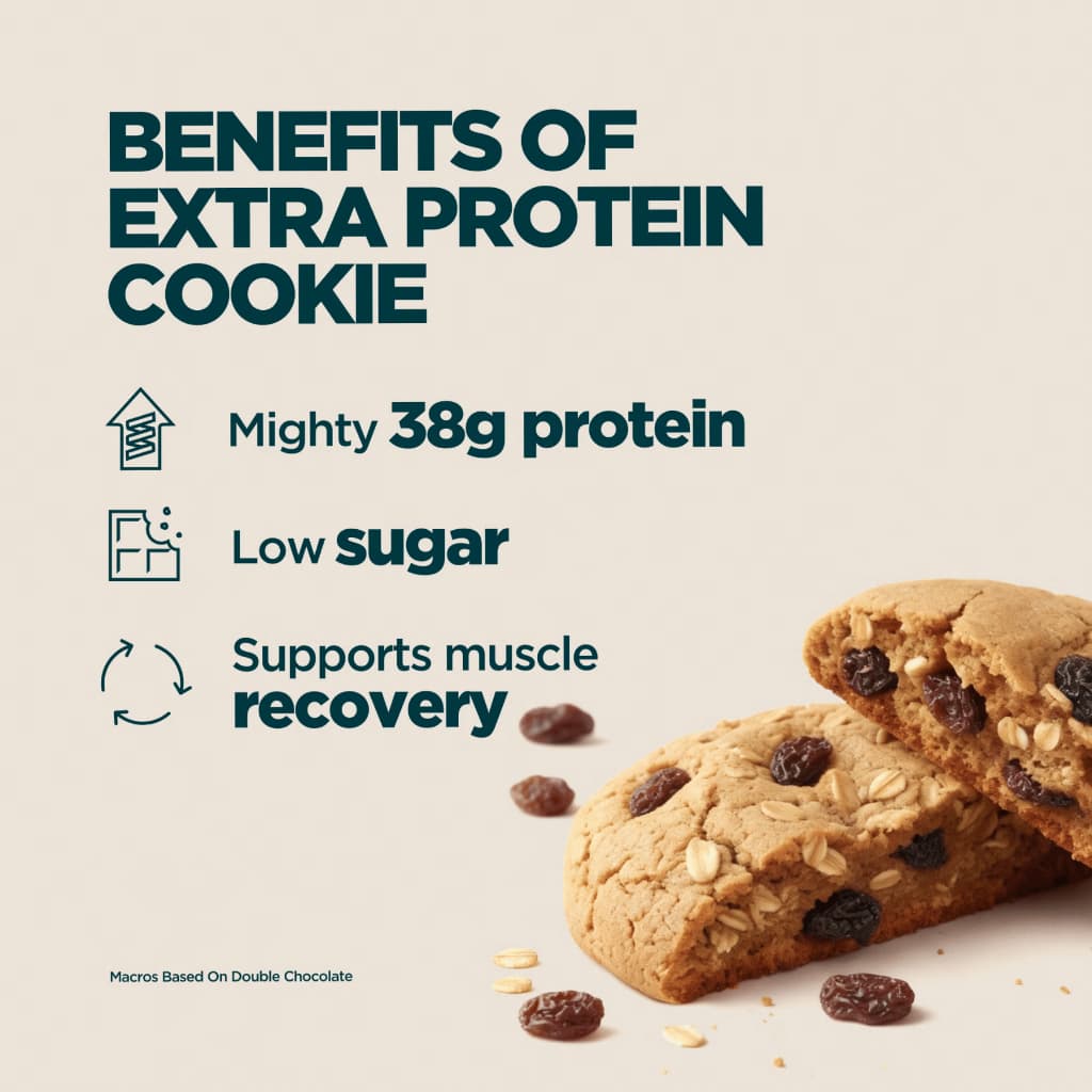 Myprotein Extra Protein Cookie 1 box , myprotein, Protein bar, โปรตีนบาร์ รูปที่ 2
