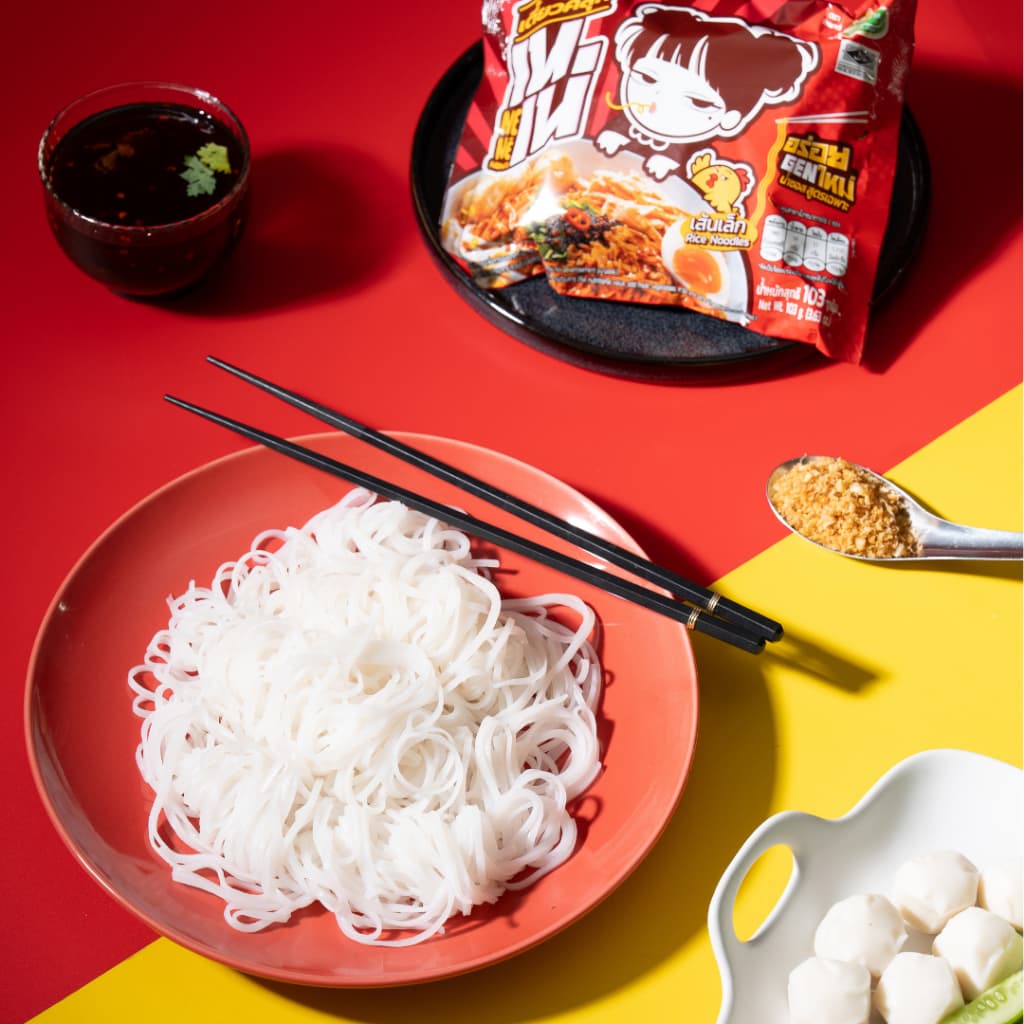 เตี๋ยวคลุก เนเน่ เซท 10ซอง เส้นเล็กคลุกน้ำซอสสูตรเฉพาะ อร่อยGENใหม่ 103กรัม รูปที่ 4