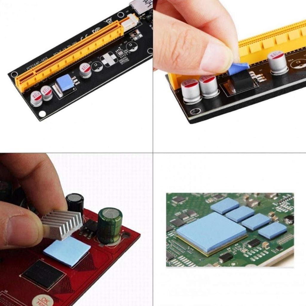 2 เม็ด แผ่นระบายความร้อน cpu 10x10 ซม. แผ่นระบายความร้อนซิลิโคน ซิลิโคนแผ่นระบายความร้อน การ์ดจอ Cooling Thermal Pad รูปที่ 6