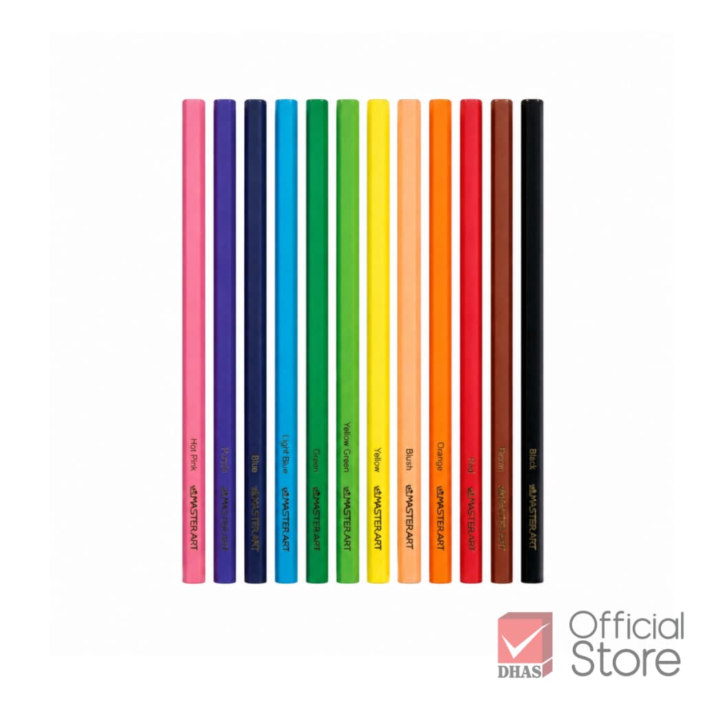 Master Art ดินสอสี สีไม้ 12 สี Refill & Mix Your Colours 12 แท่ง เลือกเองได้ รูปที่ 3