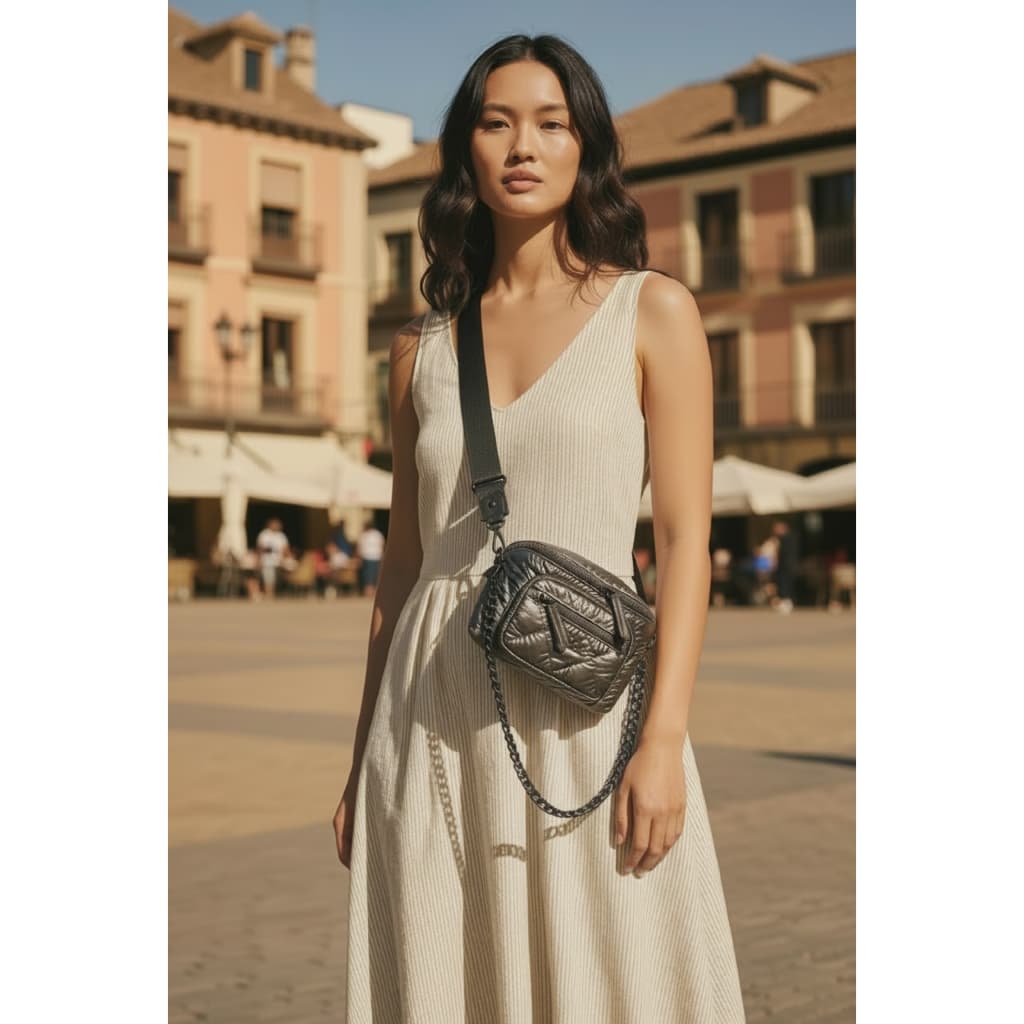 NEW Lada กระเป๋าสะพายข้าง รุ่น Aria Crossbody Cycle Series สะพายได้หลายแบบ ถอดสายได้ เบานุ่มมือ ใส่โทรศัพท์ ผ้า Recycle รูปที่ 7