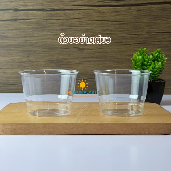 ถ้วยเบเกอรี่ใสเเข็งGPPS ขนาด7ออนซ์ EPP ปาก85mm.50ชิ้น/เเพ็ค ถ้วยไอศกรีม ใส่ขนมหวาน รูปที่ 3