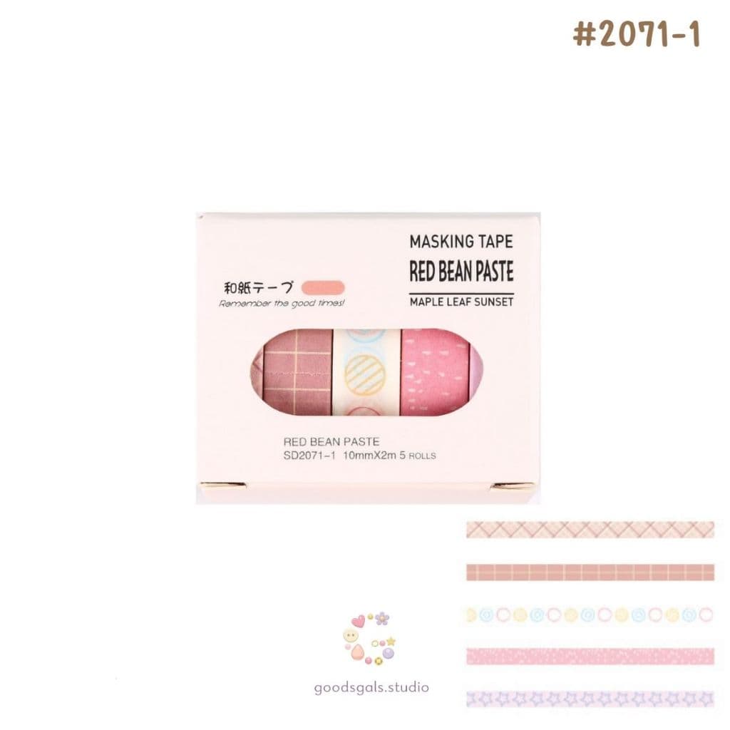 ชุดเทปวาชิพาสเทลมินิมอล | Pastel Masking Tape Collection เทปตกแต่งสมุด Journal งานคราฟต์ By GoodsGals.Studio รูปที่ 7
