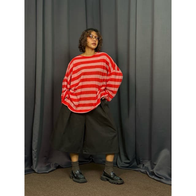 COTTON WIDE LEG SHORTS กางเกงขาสั้นขาบาน รูปที่ 5