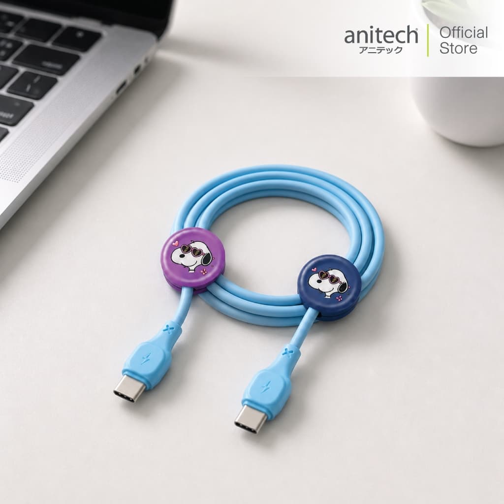 Anitech X Snoopy4 สายชาทโทรศัพท์ C to C รุ่น SNP-C002 สายยาว 1 เมตร ความเร็วในการชาทไฟ100W รูปที่ 4