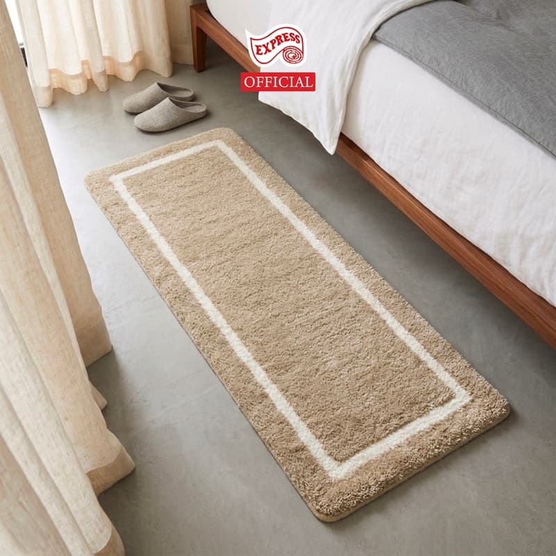 EXPRESS CARPET พรมเช็ดเท้ายาว 50x120cm หนานุ่ม16-30mm พรมยาวมีกันลื่น ซักได้ แห้งไว รูปที่ 2