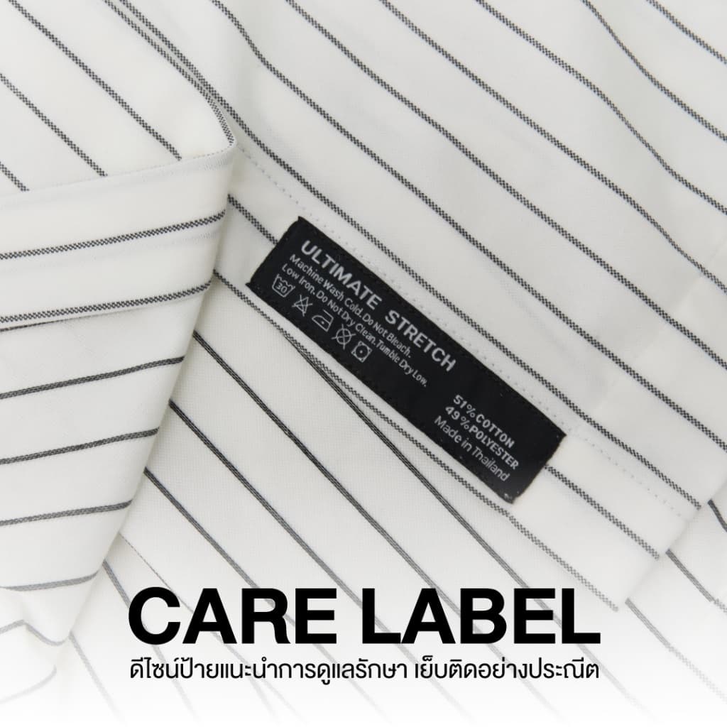 Yuedpao Ultimate Stretch Stripe - Women's Chalk Stripe Crop Long Sleeve Shirts เสื้อเชิ้ตครอปลายทาง แขนยาว เสื้อเชิ้ต รูปที่ 5