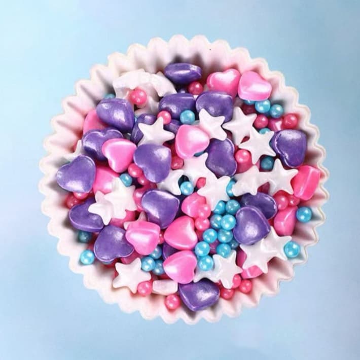 แบ่งขาย เม็ดน้ำตาล Sprinkles เม็ดน้ำตาลตกแต่งรูปดาว // สินค้า นะคะ รูปที่ 9