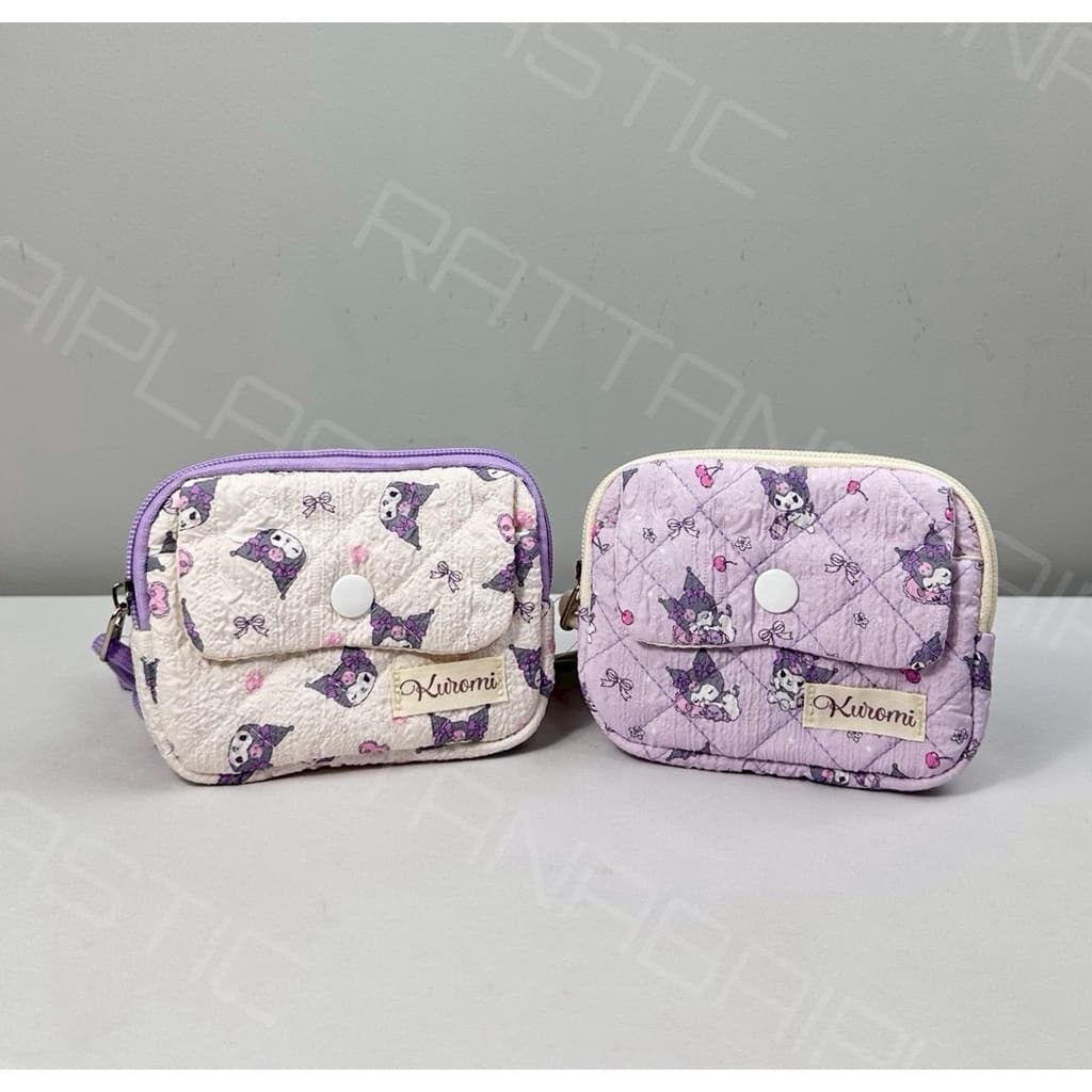 Moshi Moshi กระเป๋าเศษสตางค์ ใส่บัตรได้ กระเป๋าใส่เหรียญ ลายKuromi ลิขสิทธิ์แท้ รูปที่ 1