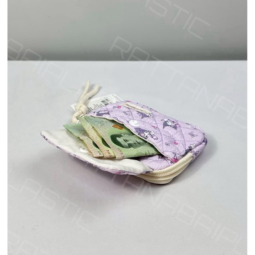 Moshi Moshi กระเป๋าเศษสตางค์ ใส่บัตรได้ กระเป๋าใส่เหรียญ ลายKuromi ลิขสิทธิ์แท้ รูปที่ 3