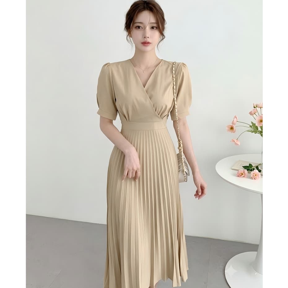 เดรสสีขาว ขาว เน่ารัก sexy dress สีทึบ สบายๆ เดรสผู้หญิง ทํางาน เหมาะสำหรับทุกโอกาส รูปที่ 4