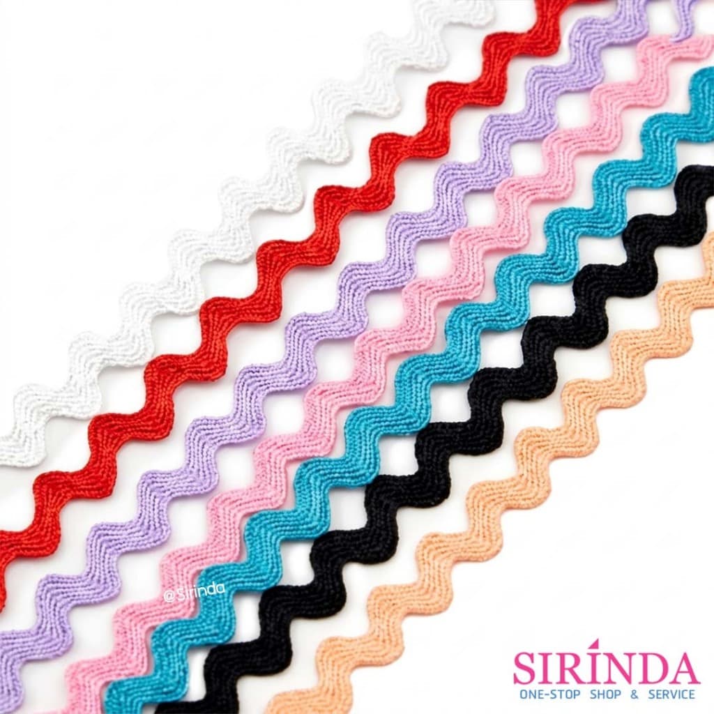 เทปซิกแซก เทปซิกแซ็ก เทปตกแต่ง l ZIGZAG ELASTIC BAND รูปที่ 1