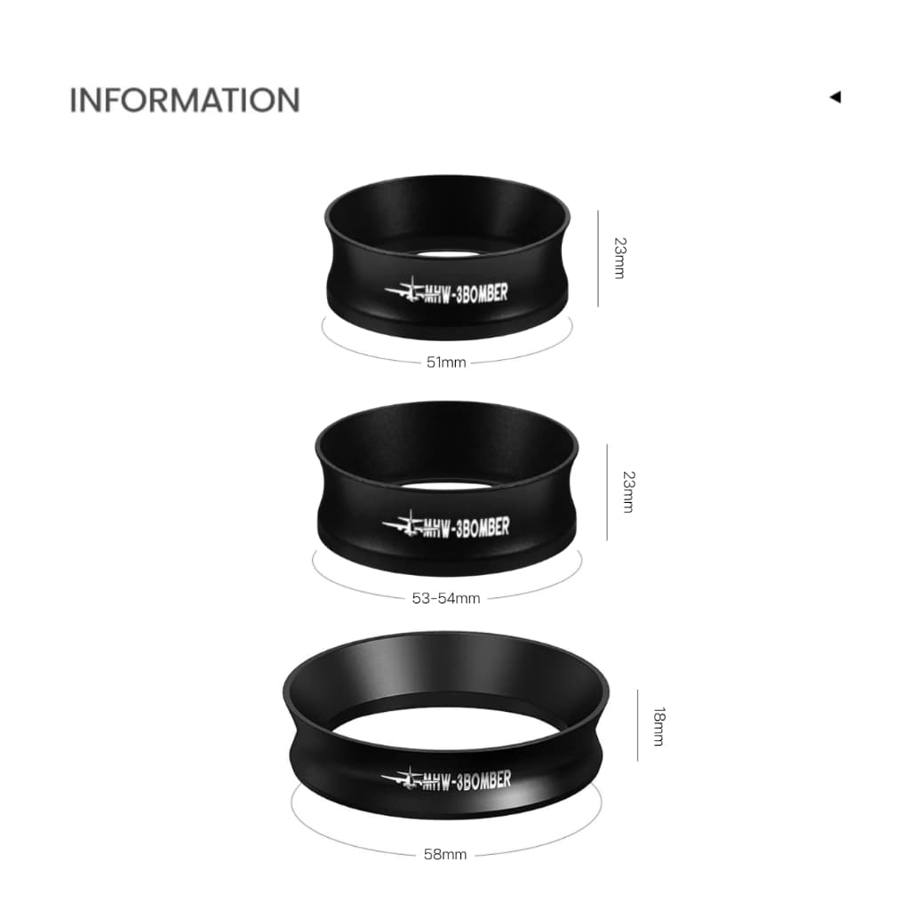 MHW-3BOMBER Magnetic Dosing Ring โดสซิ่งกาแฟ ขนาด 51 / 53-54 / 58 mm รูปที่ 9