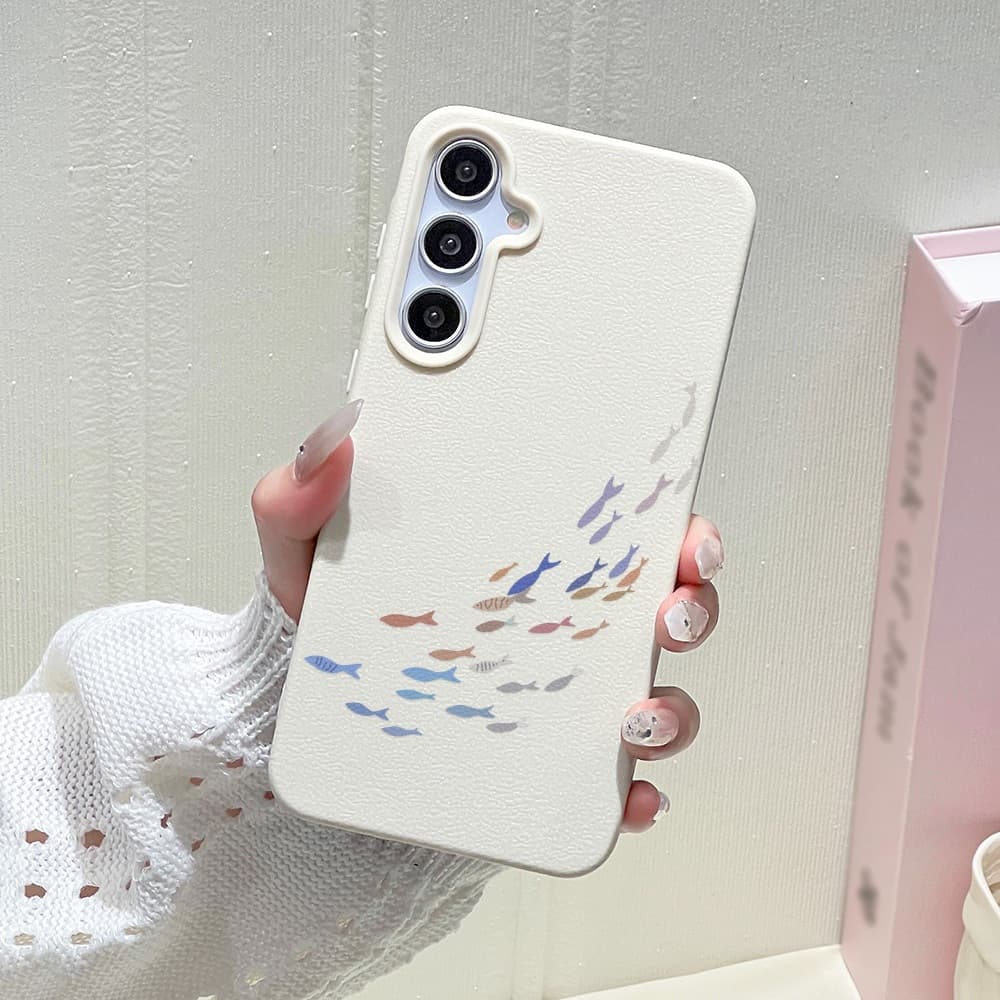Fish เคสโทรศัพท์ For Samsung A17 A06 A55 A56 A54 A15 A16 A35 A07 A36 S24 FE A34 A57 A05S A26 A37 S25 S26 Ultra รูปที่ 4
